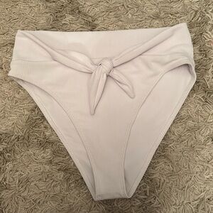 Beach Riot white ribbed Emma bottom Large